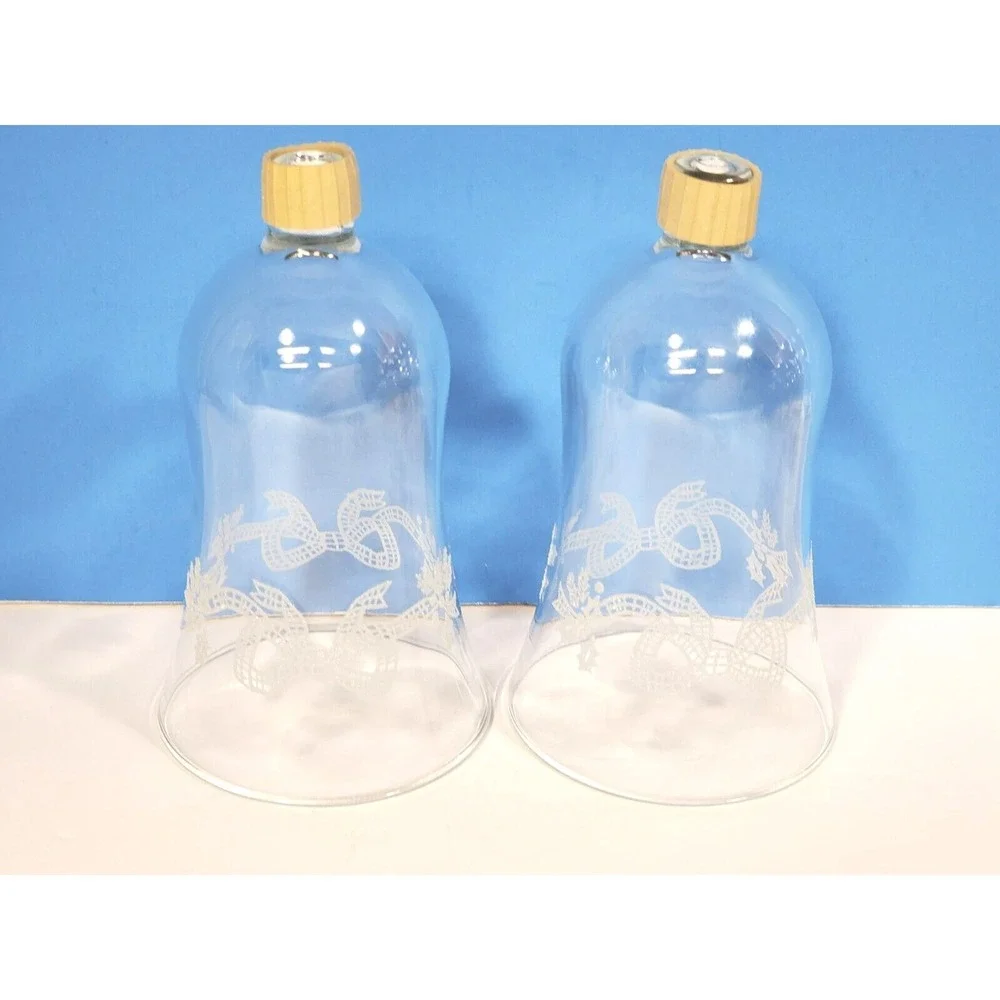 Votive Cups Peg Candle Cups ‎ Etched Ribbon Bows Homco Home Interiors Qty 2